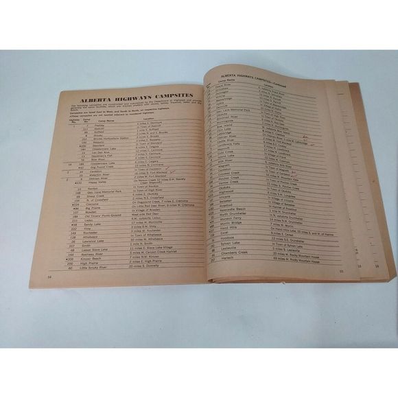 Vintage 1965 Sunny Alberta Accommodations National Parks Travel Guide Map Ad - Picture 5 of 7